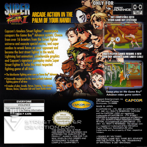 Super Street Fighter 2 Turbo Revival - Akuma Survival [ GBA